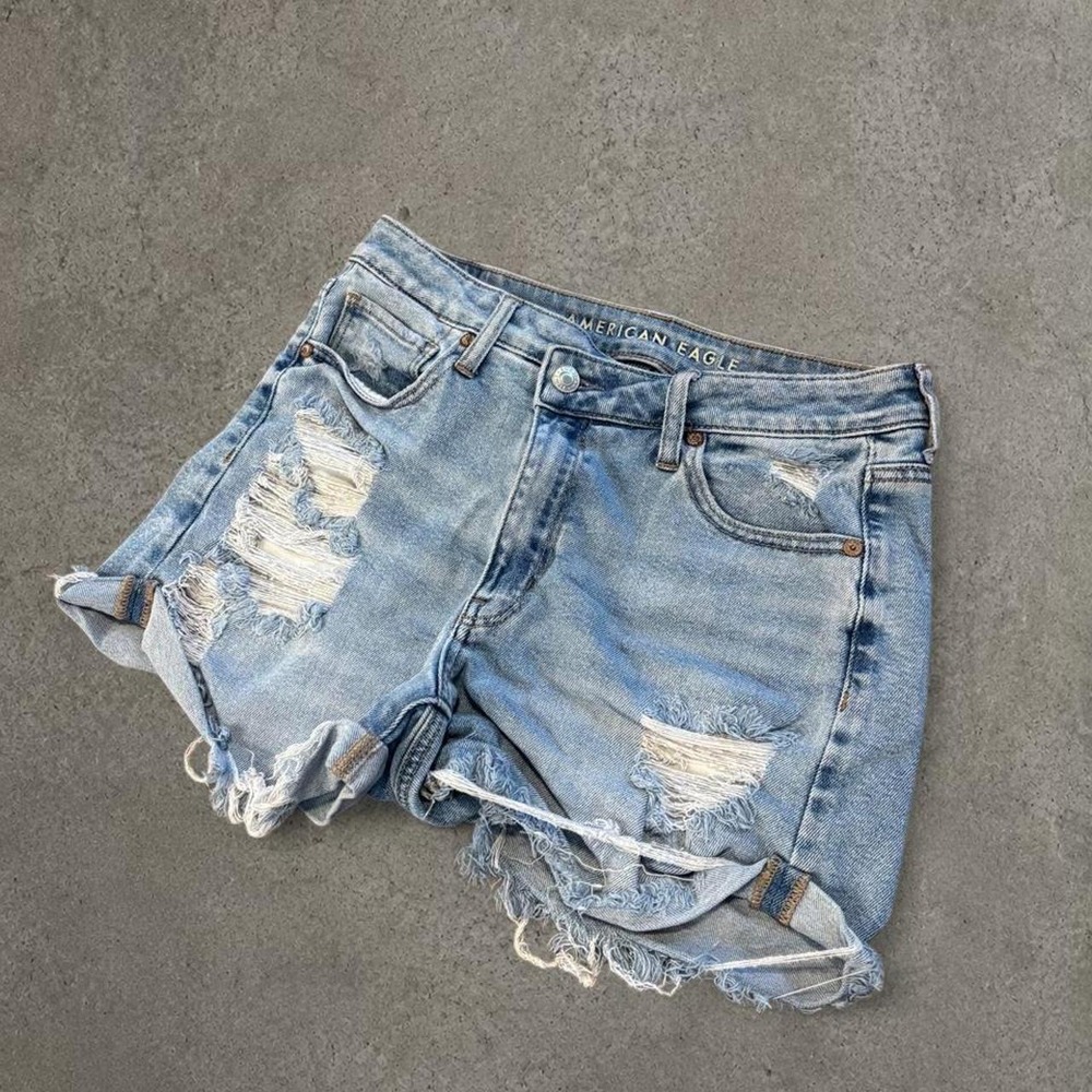 womens american eagle shorts light washed